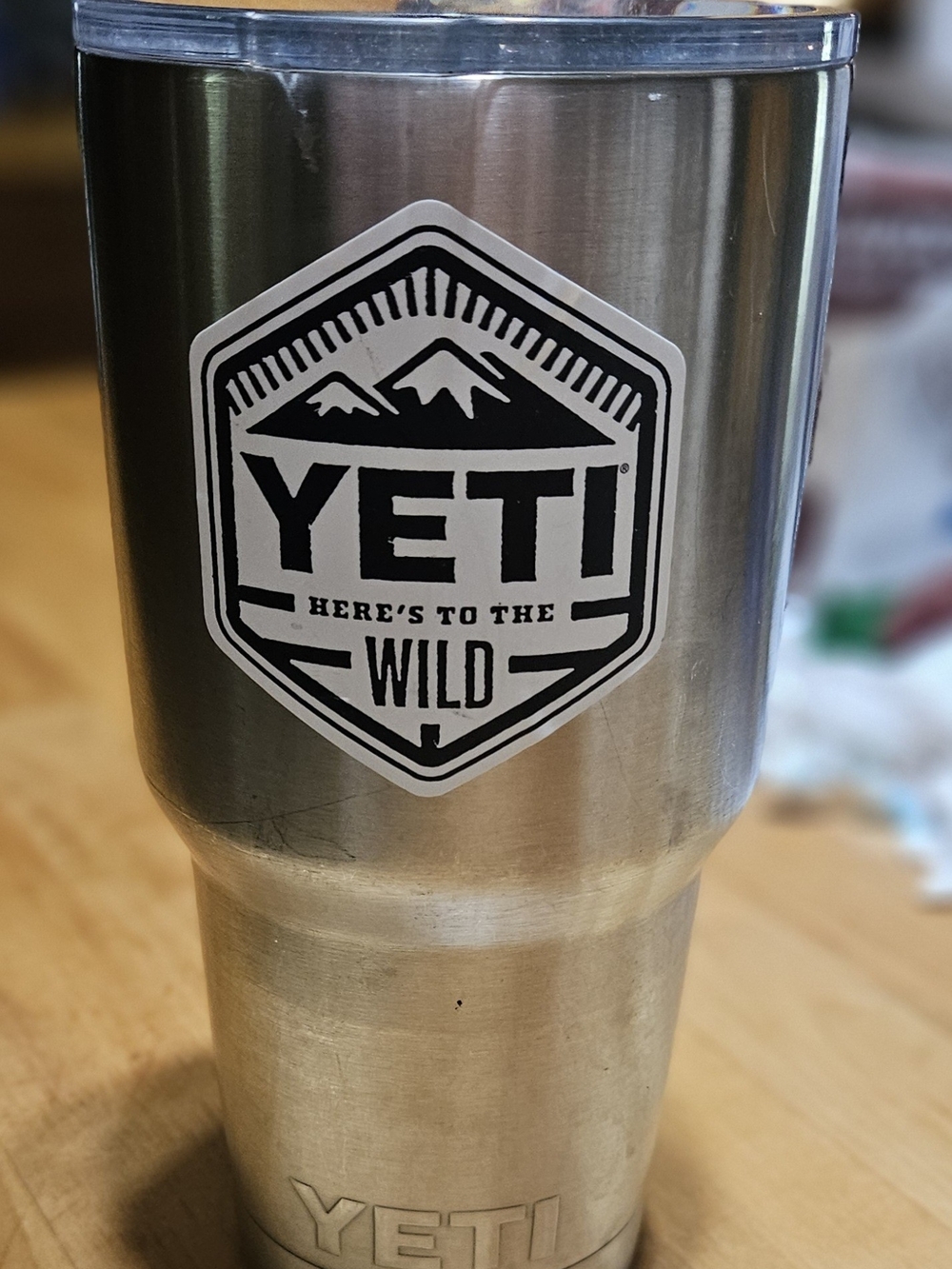 YETI Stainless Steel Silver Tumbler - Insulated Travel Cup